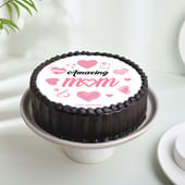 Heartfelt Chocolate Poster Cake for Mom