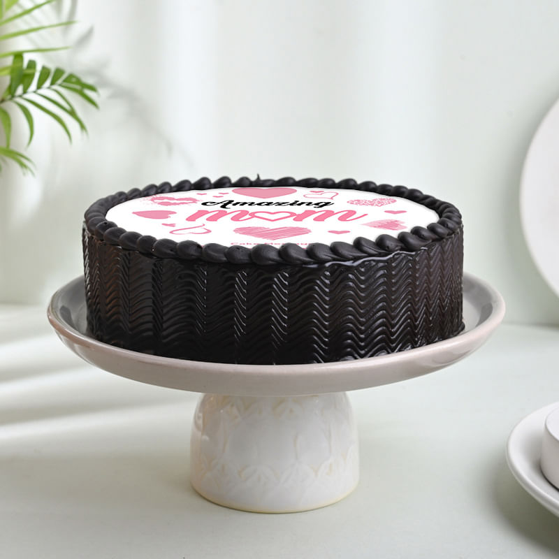 Heartfelt Chocolate Poster Cake for Mom