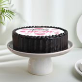 Heartfelt Chocolate Poster Cake for Mom