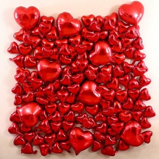 Romantic Heart Balloon Wall Decor