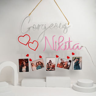 Heartfelt Custom Neon Wall Hanging for Her/Him