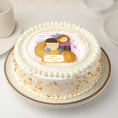 Heartfelt Daughters Day Butterscotch Cake