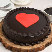 Choco Truffle Anniversary Heart Cake
