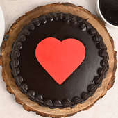 Choco Truffle Heart Cake 