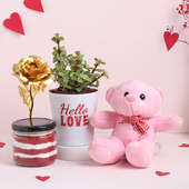 Heartfelt Love Valentines Gift Basket