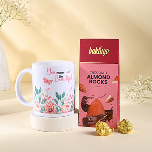 Heartfelt Mug And Sweet Almonds Duo