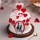 Heartfelt Proposal Cake