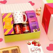 Heartfelt Valentines Treat Hamper Corp