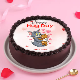 Hug Day Tom N Jerry Choco Cake