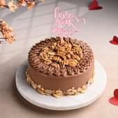 Heartwarming Love Nutty chocolatey cake