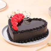 Heart shaped Chocolate Cake