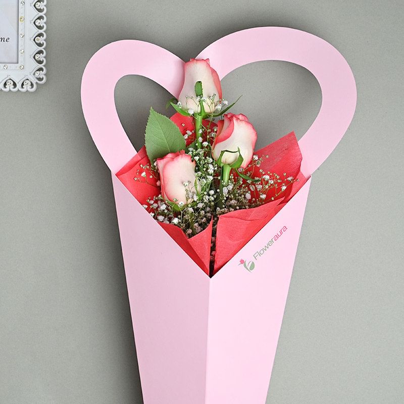 Hearty Arrangement Of Lovely Roses -Lovely Valentine Gift