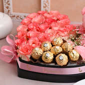 Buy Hearty Choco Floral Hamper Online