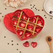 Heart Shaped Handmade Chocolates In Box 
