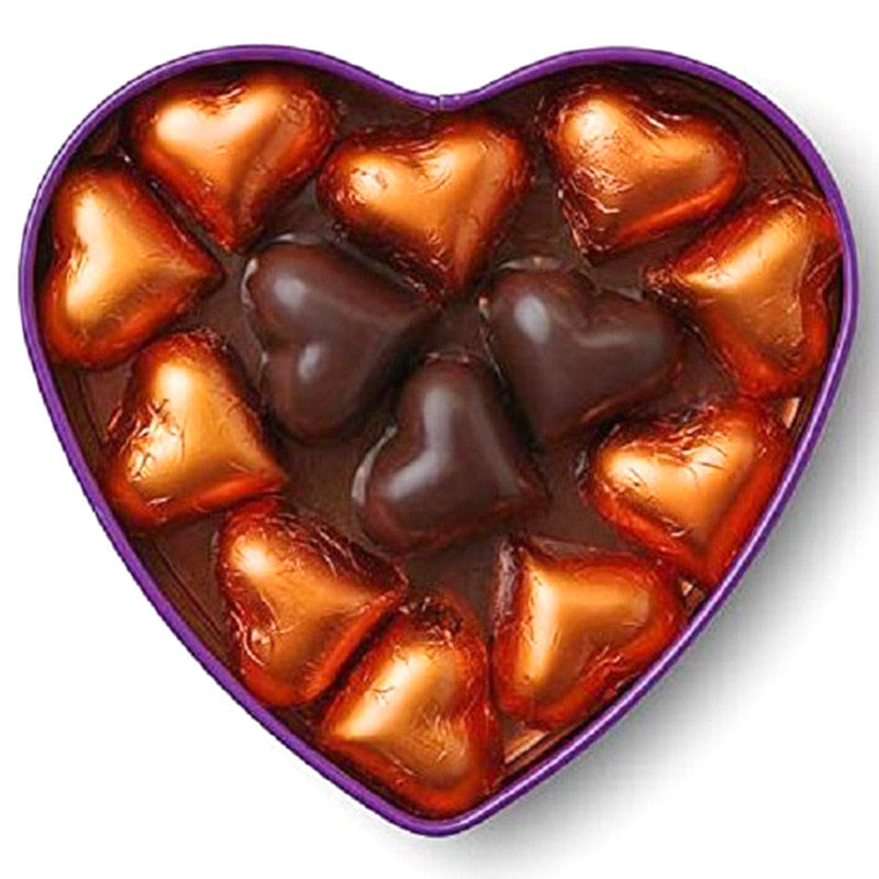 choclate box with hear shaped choclates