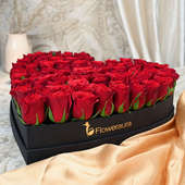 Hearty Red Rose Flower Combo Online