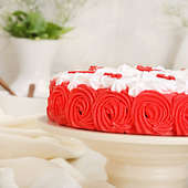 Hearty Red Velvet Marriage Cake Online