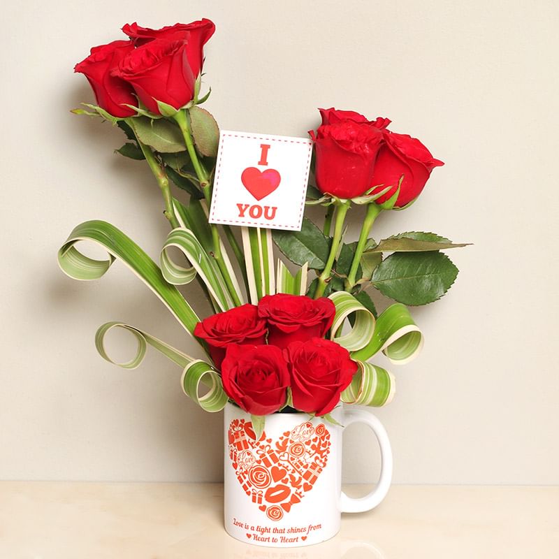 Rosal Connection Flower and Valentine Day Gift Combo