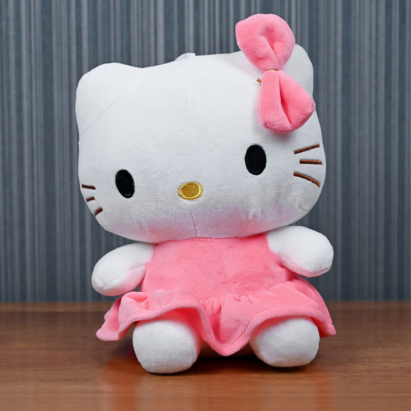 Zoomed View of Pink Hello Kitty Toys