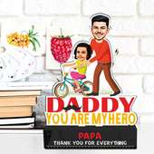 Hero Dad Personalised Caricature