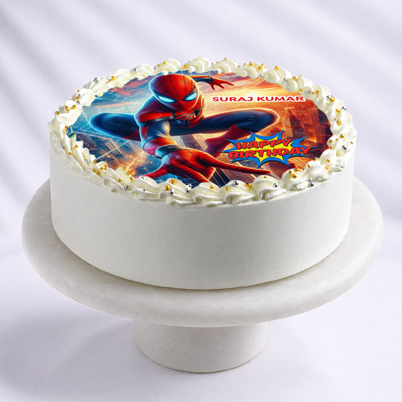 Heroic Spiderman Birthday Cake