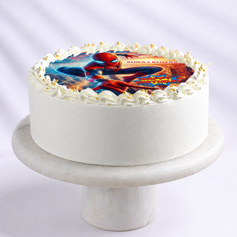 Heroic Spiderman Birthday Cake