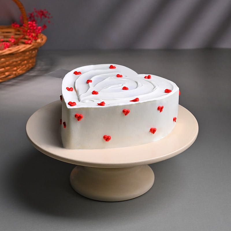 Hidden Message Heart Chocolate Cake