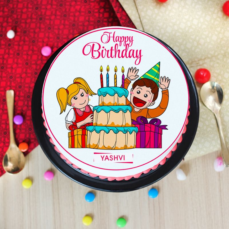 Hip Hip Hurrah Poster Cake