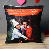 Hold On To Love Personalised Cushion