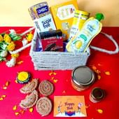 Holi Bliss N Treats Gift Basket