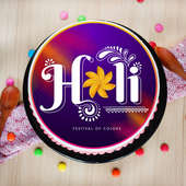 Holi Hai Poster Theme Cake