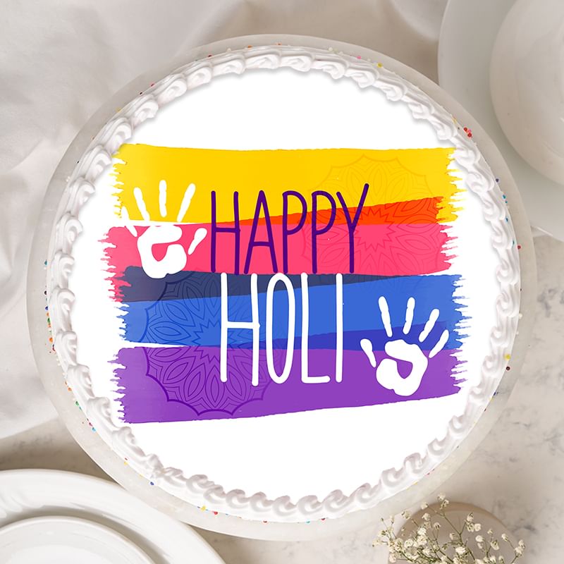 Holi Hai Poster Cake