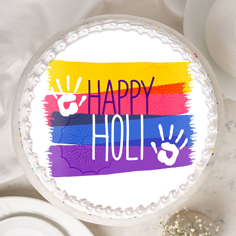 Holi Hai Poster Cake