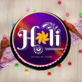 Holi Hai Poster Cake