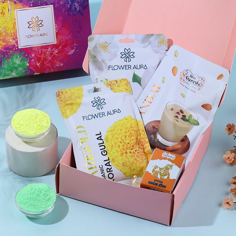 Two Gulaal And Gujiya Holi Hampers Online