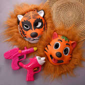 Holi Lion Masks With Water Guns Holi Gift set