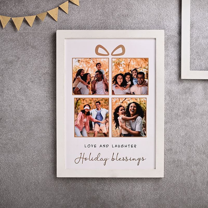 Holiday Blessings Personalised Photo Frame