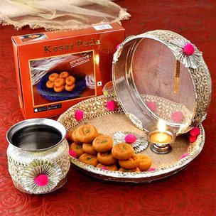 Buy Holy Karwa Chauth Essentials N Sweets Online