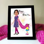 Home Is Mom Personalized Caricature