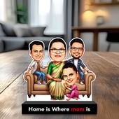 Home Is Where Mom Is Personalised Caricature