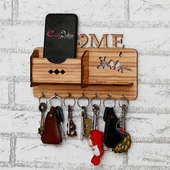 Home Multiutility Wooden Keyholder- Online gifts delivery