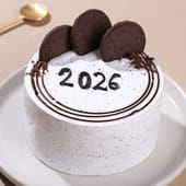 New Year Choco Oreo Mini Cake - New Year Cake