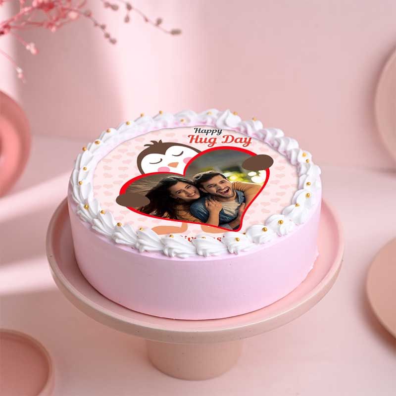 Photo Cake for Hug Day