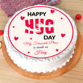 Hug Day Poster Cake