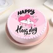 Hug Day Snuggle Strawberry Cake