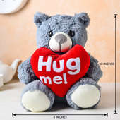  Hug Me Teddy Bear Medium 10 Inch for Teddy Day