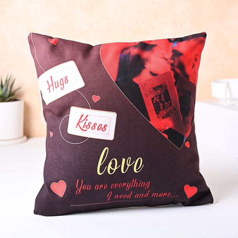 Buy Hugs N Kisses Cushion Mug for Valentine's day