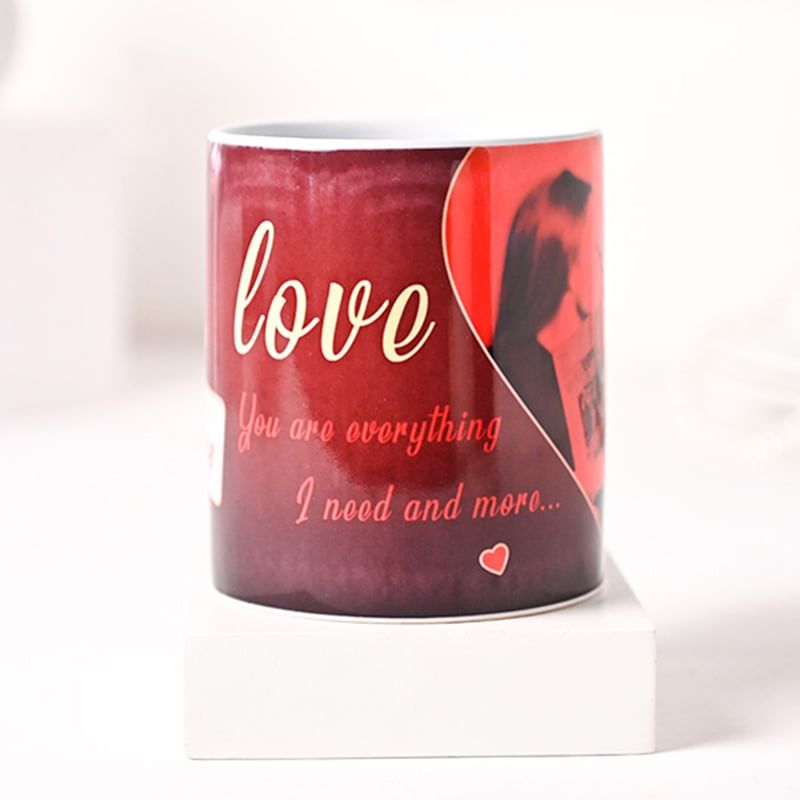 Buy Hugs N Kisses Cushion Mug for Valentine's day
