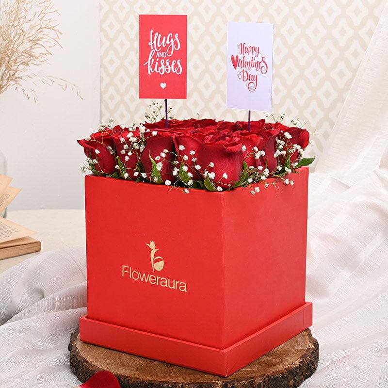 Hugs N Kisses Flower Box Online