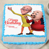 Motu Patlu Photo Cake for Birthday